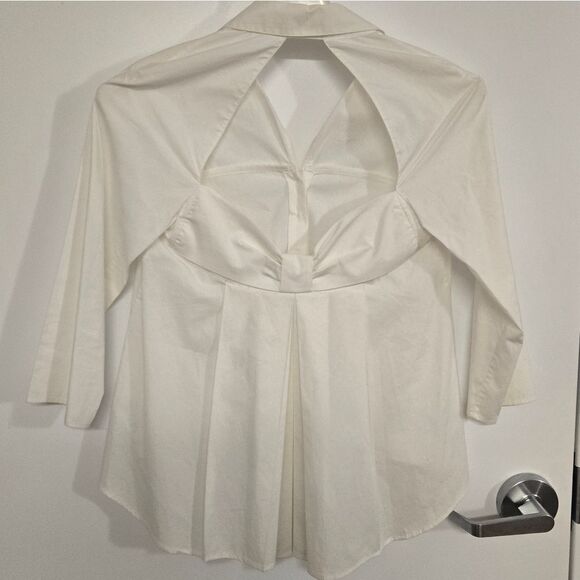 Anne Fontaine Open Back Blouse - Picture 9 of 14